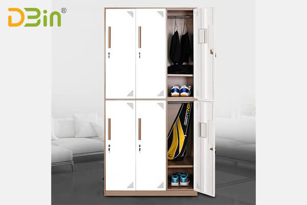 DBin 6 Door Steel Storage Locker for Home, Office, School